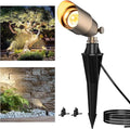 ZONEGRACE Solid Brass Outdoor Uplights &amp Accent Light Fixtures Heavy Duty 12V Low Voltage LED Landscape Lighting Bronze Wired Spot Light for GardenLawnPatio and Yard with LED Bulb (1 Pack)