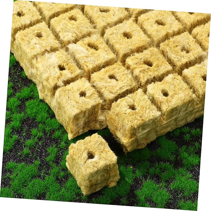 BESPORTBLE 100pcs Soilless Culture Plant Cubes Hydroponic Planting Cubes Air Permeability Water Retention for Indoor Gardening