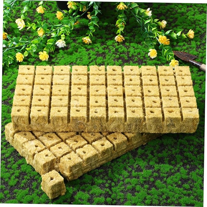 100Pcs Hydroponic Plant Starter Cubes for Soilless Cultivation Nutrition Cubes Cuttings for Indoor Garden Systems