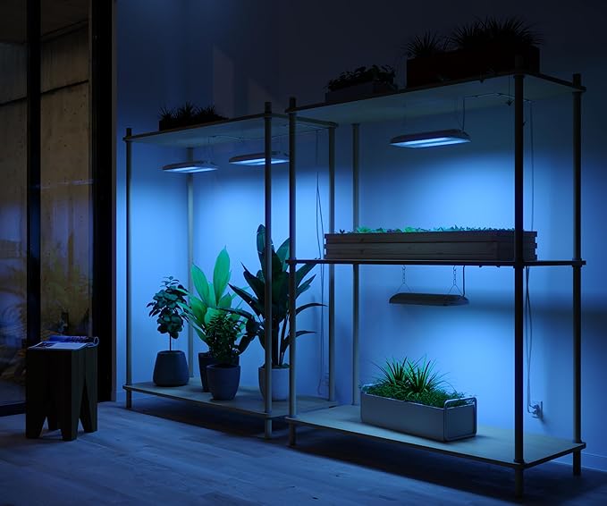 Good Earth Lighting 14-in 1-Light 78-Watt Selectable Spectrum LED Grow Light 117 PAR/PPF Auto On/Off Timer White