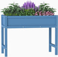 Raised Garden Beds Outdoor with LegsOutdoor Planter BoxNon-CrackingRust Resistantand Rot-Resistant for Vegetable Garden for Backyard Patio Balcony Outdoors/Indoors Navy