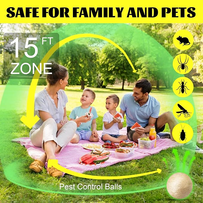Natural Peppermint Spider Repellent Indoor Pet Safe &amp Ant Control BallsRodent Repellent for Car Engine Home Storage Fresh Mint Scent Safe for Kids and Pets