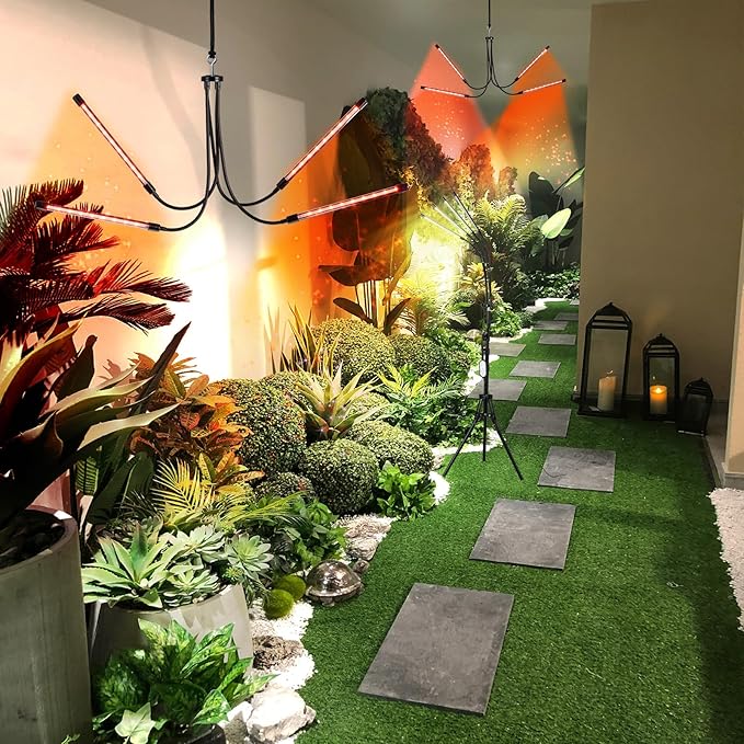 LED Grow Lights for Indoor PlantsLED Plant Grow Light with StandLed Full Spectrum10 Dimmable Levels3 Modes TimingTripod Adjustable 15-72 inch.