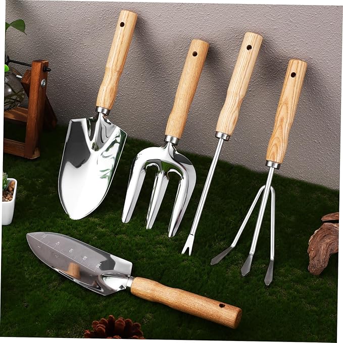 Happyyami Garden Tool Set Women Gardening Tool Kit in-one Trowel Handles for Indoor Plants