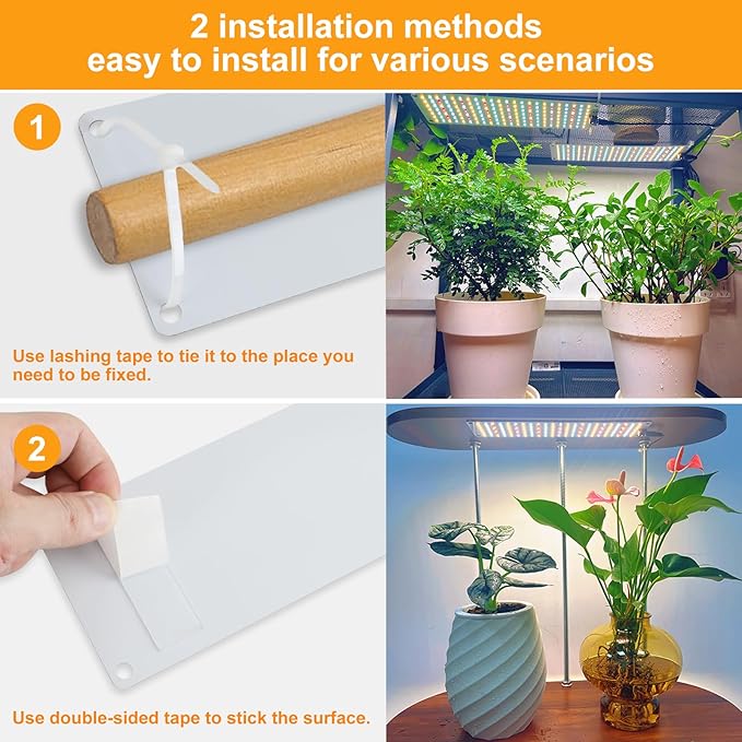 Led Grow LightUltra-Thin Panel Grow Lights for Indoor Plants644LEDs Full Spectrum Grow Lights for Under Cabinet Plant Grow Lamp with 3/9/12H Timer10 Dimmable Levels for Plants Growing (4pcs Pro)