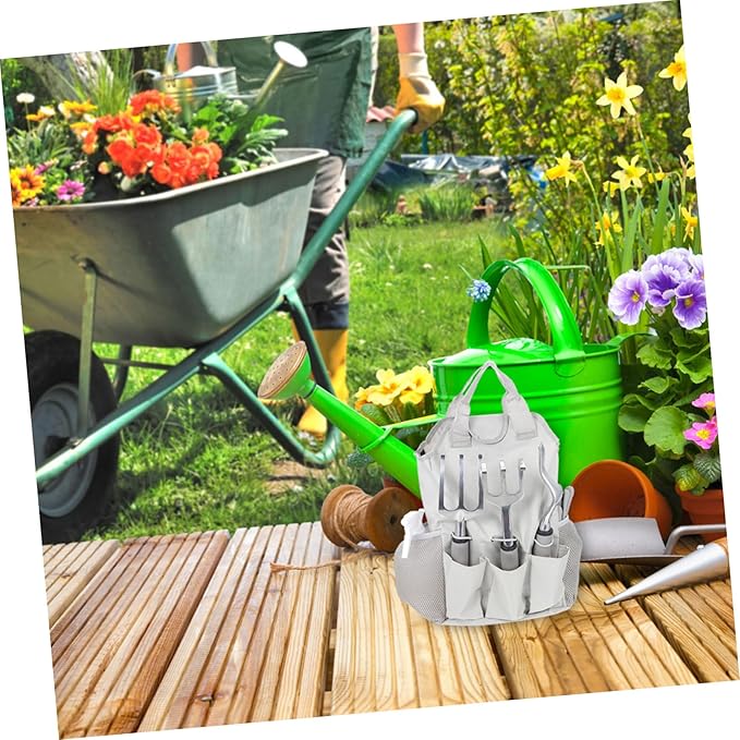 UPKOCH Garden Tool Set Aluminum Alloy Gardening Tools Plant Kit Pouch for Outdoor Use