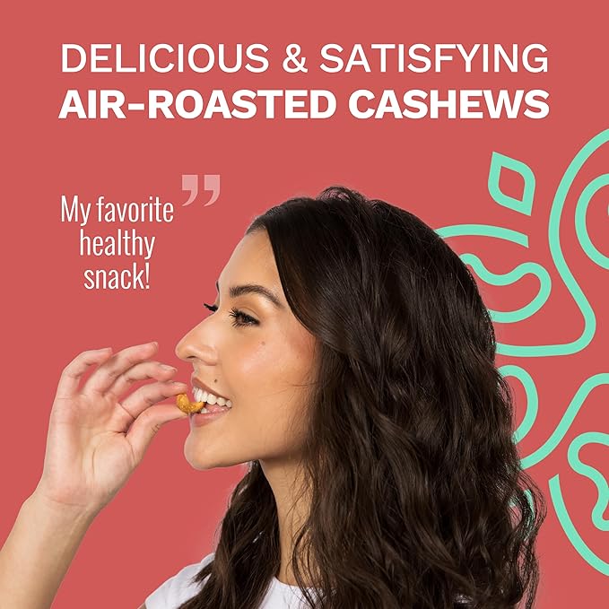 Peri Peri Air Roasted Whole Cashews by Karma Nuts Savory Spicy Peanut-Free Facility Kosher Everyday Nut Snack 7oz Resealable Bag - 6 pack