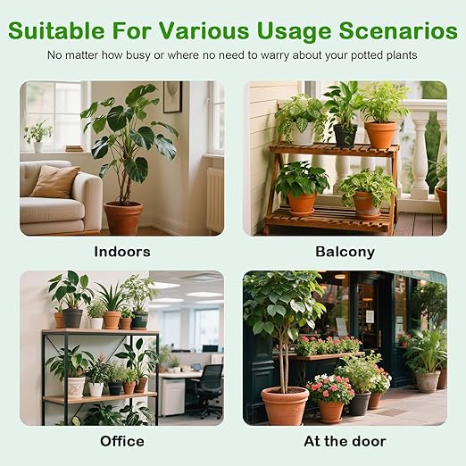 Upgrade Auto Plant Watering Devices Indoor Plant Waterer for 20 Potted Plants Houseplant Watering System Up to 30-Day Programmable Water Timer Automatic Drip Irrigation Kit for Vacation