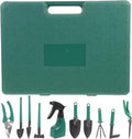 BESPORTBLE Garden Tool Set with Iron and Plastic Construction Multi-Functional Gardening Supplies for Soil Loosening Planting and Root Removal Portable with Carrying Case for Efficient