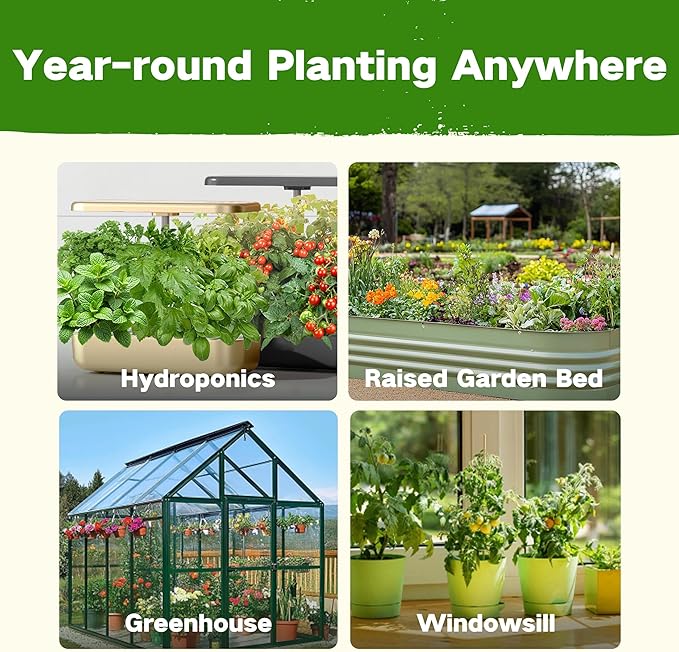 USDA Zone 8 Heirloom Seed Bank 30000+ Non-GMO 32 Varieties of Seeds for Planting Vegetables Herbs Survival Seed Kit for Raised Garden Bed Greenhouse Gardening Gifts for Mom Women Men