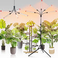 FECiDA Gamechanger! 45 Watt Power Draw NO Need Adapter 5Head Grow Light with Tripod Stand 2026 Big Coverage LED Grow Lights for Indoor Tall Plants Bonsai Tree 4/8/12/16/20H Timer