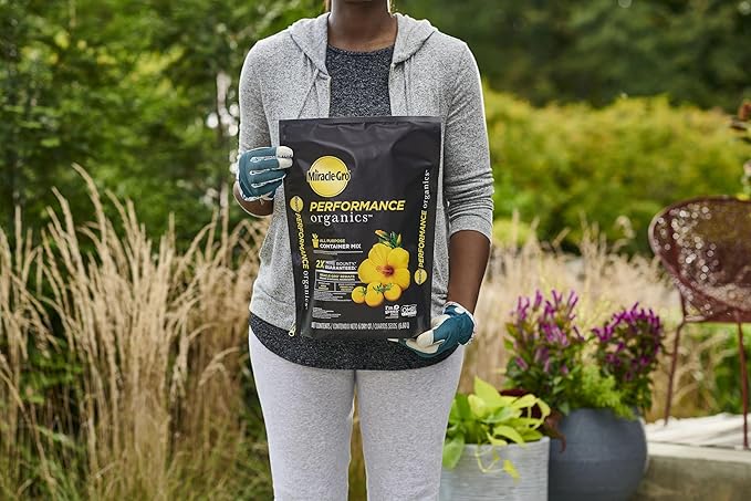 Miracle-Gro Performance Organics All Purpose Container Mix Feeds for Up to 3 Months For Container Gardening 6 qt. (3-Pack)