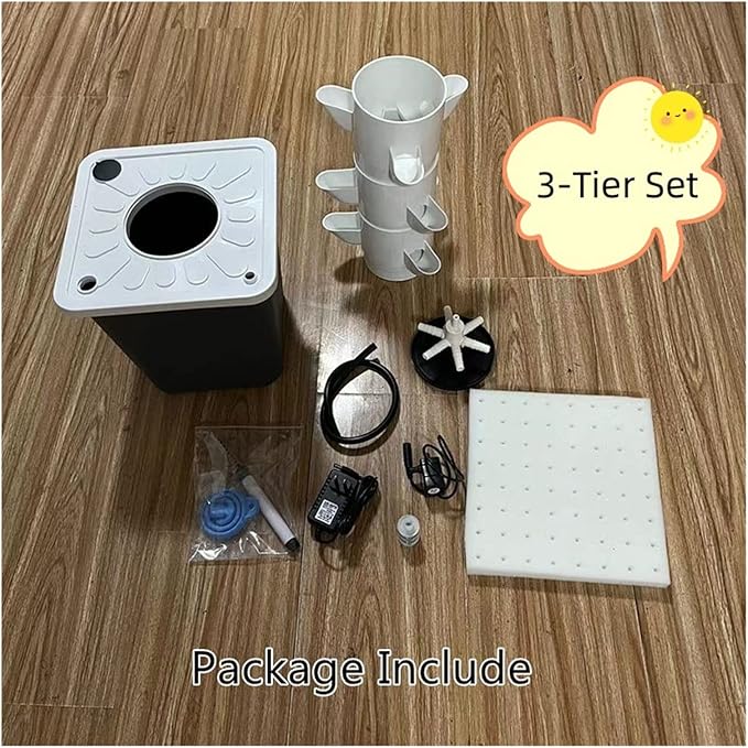 Hydroponics Growing System Garden Hydroponic Soilless Cultivation Kits DIY Balcony Dimensional Planting Column PP Colonization Cups Vegetable Grow Tower Indoor Garden