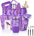 Lifecapido Gardening Gifts for Women Garden Tool Set 14 PCS Gardening Tools Set Kit with Tool Bag Plant Lover Birthday Christmas Mothers Day Garden Tools Gifts for Gardeners Women Mom (Purple)