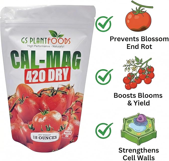 GS Plant Foods Cal-Mag 420 Dry Super Concentrate Makes 420 Gallons of Nutrient Solution 18 Ounces Calcium/Magnesium Fertilizer