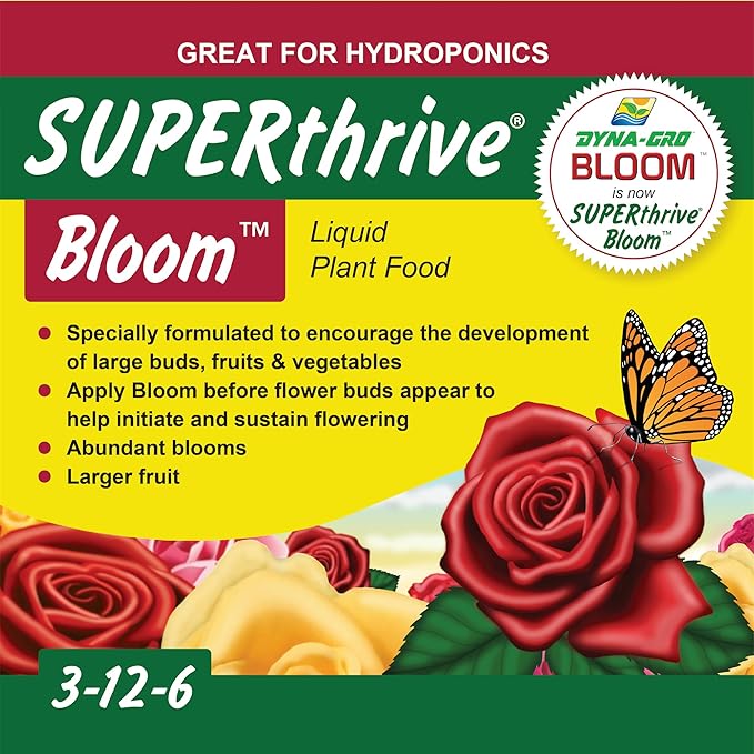 Dyna-Gro Bloom BLM-032 3-12-6 Plant Food 1-Quart