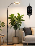 GLOWRIUM 24W LED Grow Light for Indoor Plants 23.5-71 Adjustable Height 3-Growing Full Spectrum for Tall Grow Light High PPFD 3/9/12/16H Timer 6-Level Dimming Ideal for Large Tall Plants