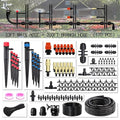 Drip Irrigation Kit MUCIAKIE 233FT Irrigation System Automatic Patio Misting Plant Garden Watering System with 1/4 inch 1/2 inch Black Distribution Tubing Hose Adjustable Nozzle Emitters Sprinkler