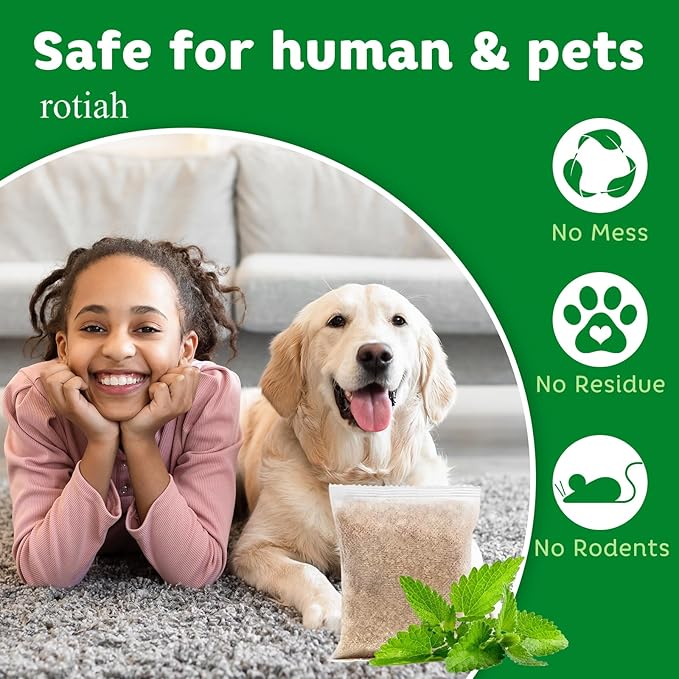 Pest Repellent Pouches 10 Pack Peppermint Oil for Mice Rodent Mouse Rats Spider Squirrel Pest Control Indoor &amp Outdoor Natural Mouse Deterrent Replace Traps Family &amp Pet Safe