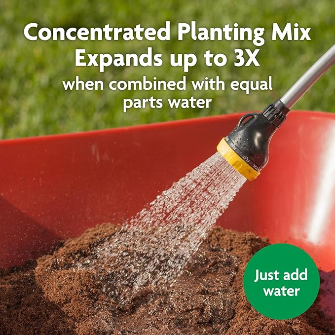 Miracle-Gro Planting Mix .33 cu. ft. 2-Pack | Concentrated | Expands to 1 cu. ft. | For Containers | For In-Ground Use