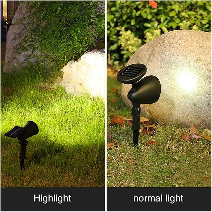 Highlighted Solar Light 4/7LED Solar Lawn Lights Outdoor Landscape Spotlights Ip65 Waterproof Upgraded Solar Powered Wall Lamp(7LED-White Light)