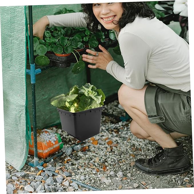 POPETPOP 1set Hydroponic Dutch Buckets for Soilless Cultivation of Vegetables and Fruits Planting Baskets for Indoor Gardening and Hydroponics No Lid
