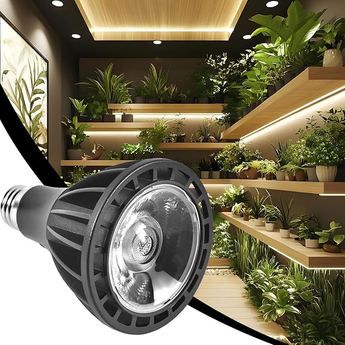 Plant Light Bulb - Grow Lamp LED Portable Full Spectrum | Energy Saving Indoor Lighting for Greenhouse Terrarium Vegetables Care Aquarium Garden Seedling Setup Flowering Growth Support