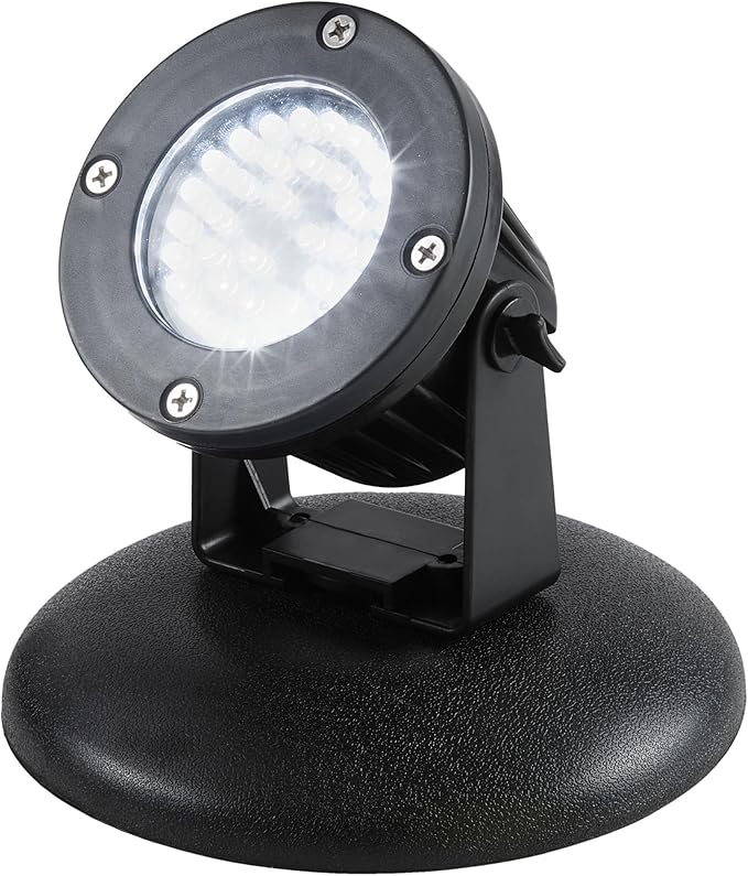 Alpine Corporation Outdoor 36 Count Pond or Garden Super Bright White LED Light with Transformer