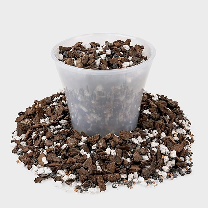 Premium Bonsai Soil All Purpose Fast Draining Mix - Pumice Lava Calcined Clay and Pine Bark Potting Pre Mixed Bonsai Plant Soil Mixture by GARDENERA - Made in USA - (3 Quart Bag)