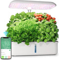 SPECILITE Hydroponics Growing System Kit 14 Pods Smart Indoor Herb Garden with Grow Light WiFi &amp App Control Quiet Pump 5L Water Tank Automatic Timer Planter for Gardening Gifts White
