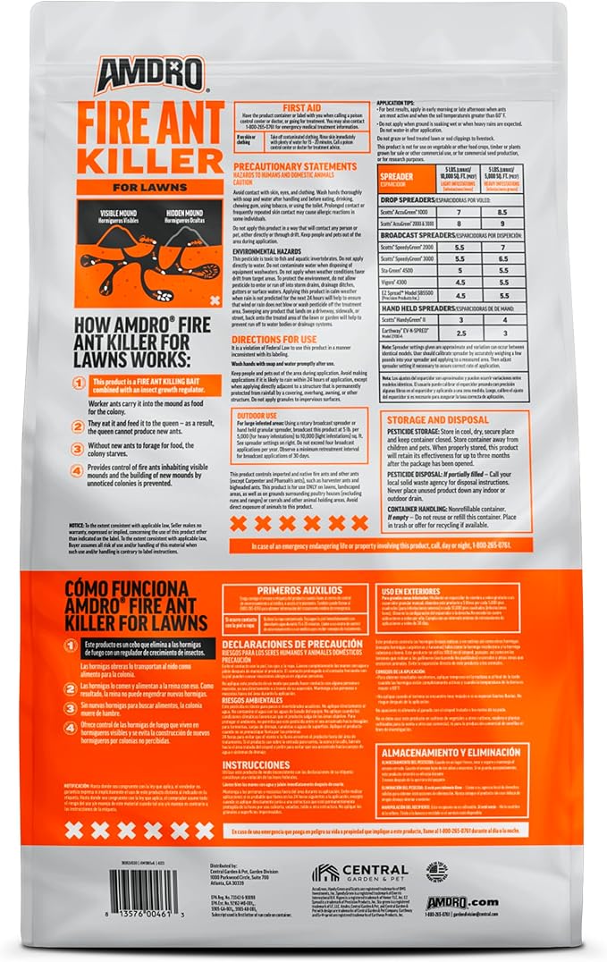 Amdro Fire Ant Killer for Lawns 5 LB