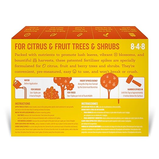 Fertilizer Spikes for Citrus &amp Fruit Trees &amp Shrubs (24 Spikes - 6.0 Lbs)