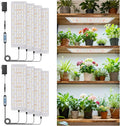 Grow Light 1104 LED Full Spectrum Plant Lights for Indoor Growing Plants Grow Lamp for Seed Starting (4 Panel/2 Pack) with UL Adapter 6/12/16H Timer 3 Light Modes 5 Dimmable