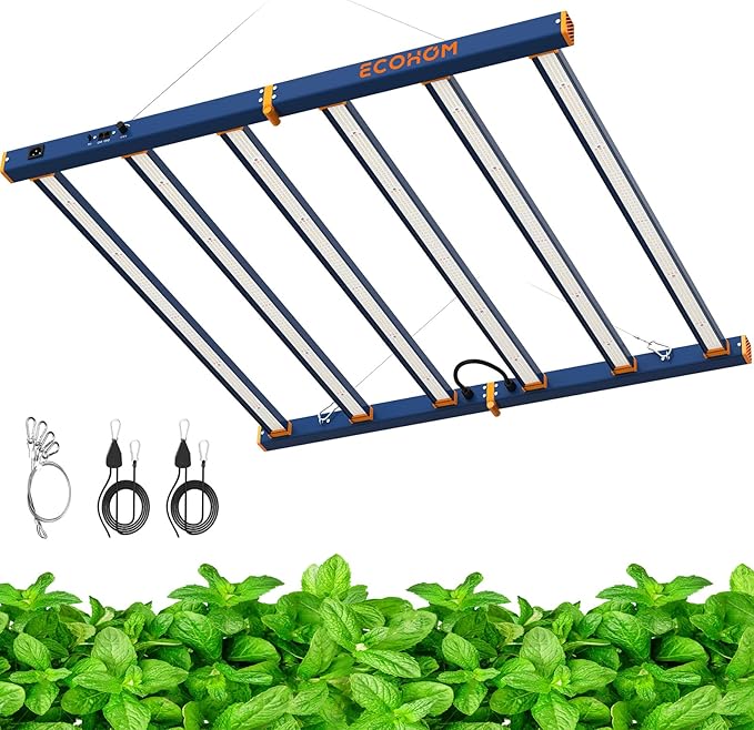 LED Grow Light 720W Grow Lights for Indoor Plants Full Spectrum Growing Light Plant Foldable &amp Hanging Growing Lamps Daisy Chain Dimmable Grow Lamp Commercial for 5x5ft Coverage in Grow Tent