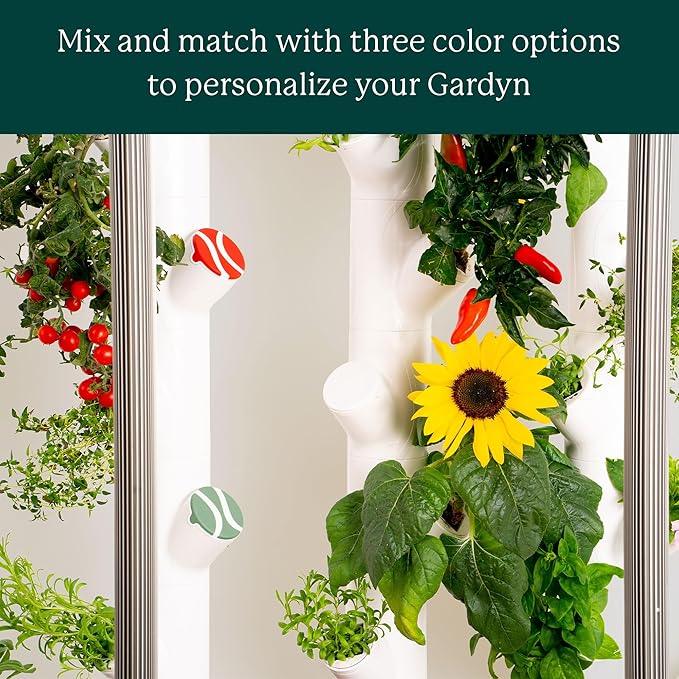 Gardyn Caps for Your Gardyn Hydroponics Growing System &amp Indoor Garden - Perfect Solution for a Cleaner &amp More Beautiful Garden - Must-Have for Growing Fewer Than 30 Plants at a Time - 10 Pack