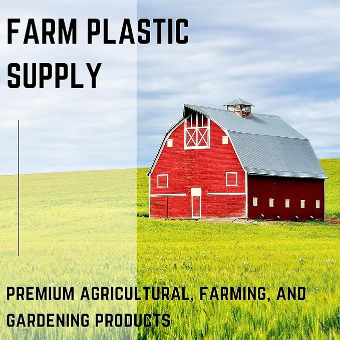Farm Plastic Supply Dura-Smooth Hydroponics Plastic Liner 20 mil Black/White - Hydroponic Growing Kit Hydroponic Liner Hydroponics Hydroponic Growing Pond Liner Durasmooth (6' x 40')