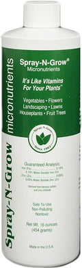 Spray-N-Grow SNG16 Micronutrients 16-Ounce