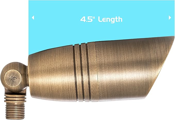 Westgate LED Low Voltage Landscape Lights - Directional Landscape Spotlight - Antique Bronze Finish 5W LED Bulb - All Accessories Included - Pack of 1