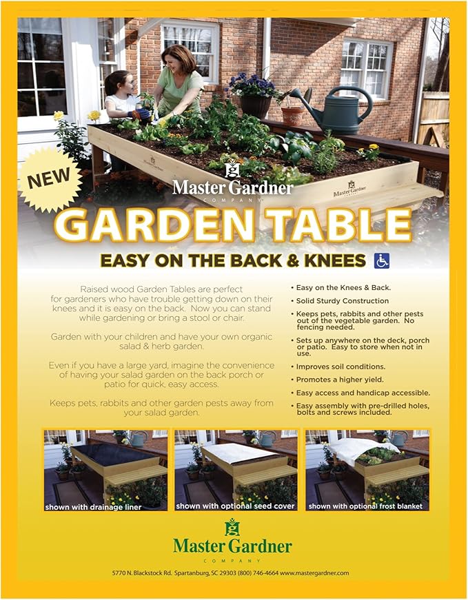 Soil Builder Organic Worm Castings Fertilizer and Coast of Maine Tomato Vegetable Garden Combo Pack 360 Pounds with Wooden Raised Garden Bed Planter