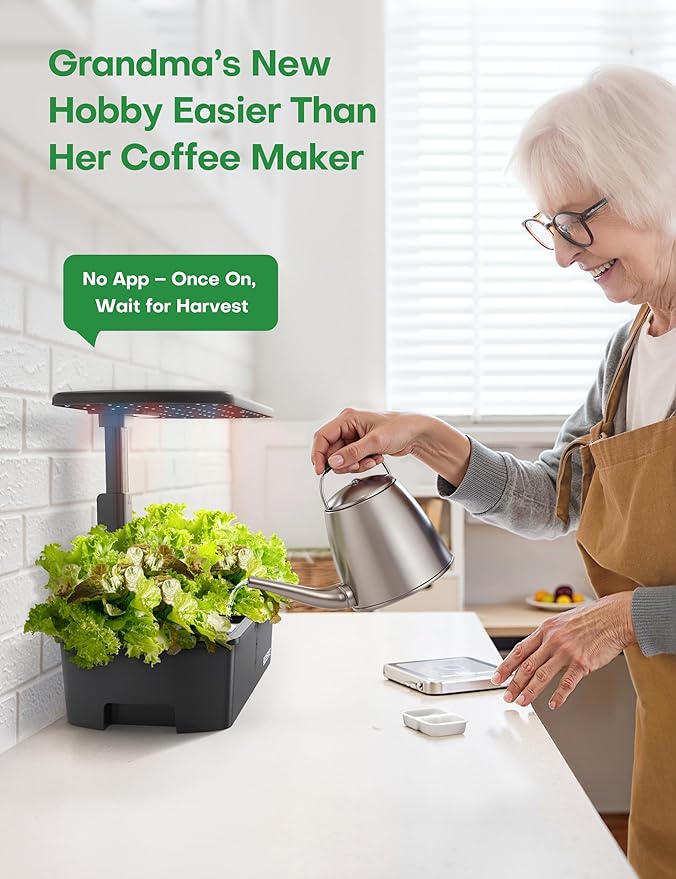 Hydroponics Growing System Kit 12 PodsIndoor Herb Garden with LightKitchen Hydro Ponic Grow System Countertop Hydro GardenSmart Planting Kit HomePlant Grower Inside KitLettuce Grower