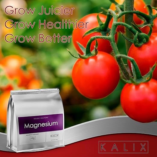 KALIX Magnesium Sulfate Fertilizer | 100% Water-Soluble Epsom Salt | High-Purity MgSO₄ for Plants Lawns and Gardens | for Hydroponics Soil Drip Systems and Foliar Spray