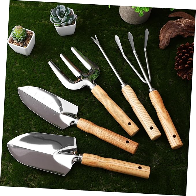 Garden Tools Set Heavy Duty Trowel and Ergonomic Grip Gardening Kit for Men and Women for Yard Work and Planting