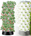 Intelligent Vegetable Growing Machine Abs Material + Timer Hydroponic Growing for Fruits and Vegetables Aeroponic Tower for Seeding Beds48p