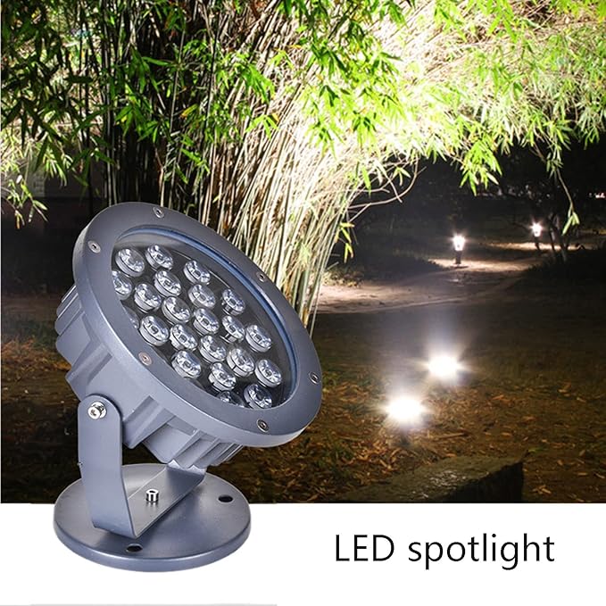 Outdoor LED Floodlights IP66 Waterproof Patio Spotlight Lamp Rotatable Round Garden Landscape Light for The Lawn Hotel Patio Tree Lights