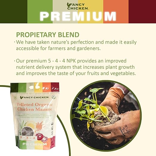 Premium Manure – 15 Lb Pelleted Organic Fertilizer with Natural Performance Enhancers All-Natural Plant Food Ideal for Vegetables Gardening &amp Farming USDA