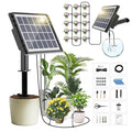 Solar Irrigation System for Garden - Skycow 2W Solar &amp USB Power Automatic Drip Irrigation Kit15 Potted Indoor Outdoor Garden Balcony Anti-Siphoning Plant Watering System 25 Timing Mode