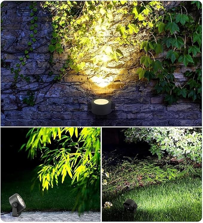 Outdoor Spotlights - LED Floodlights AC85~265V Tree Landscape Spotlights Spotlight Led Beam Light Outdoor IP65 Waterproof Garden Lawn Lights Angle Adjustable(Green12w)