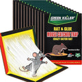 12 Pack Sticky Mouse Traps Sticky Traps for Rats Mice Rodents Snakes No Touch Indoor Mouse Traps for Home Kitchen Garage Attic Basements Easy to Set Black