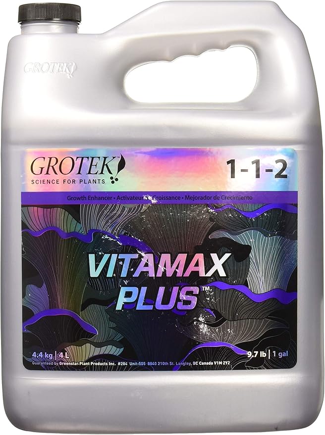 Grotek GTVMP6020 Vitamax Plus Hydroponic Nutrients 4 L Black