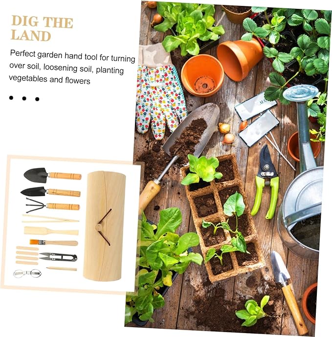 KESYOO 1set Garden Tool Set Indoor Gardening Tools Kit for Digging Transplanting and Planting for Houseplants Plants and